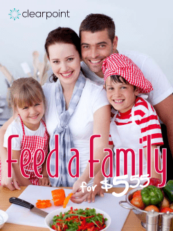 Clearpoint Offers Menu Ideas To Feed A Family For $5.55