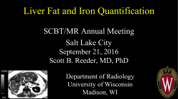 Liver Fat and Iron Quantification - SCBT-MR