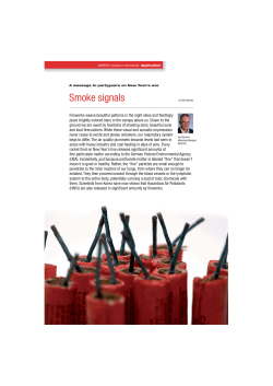 GERSTEL Solutions no. 8 Smoke signals