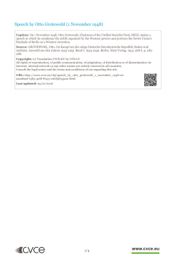 Speech by Otto Grotewohl (1 November 1948)