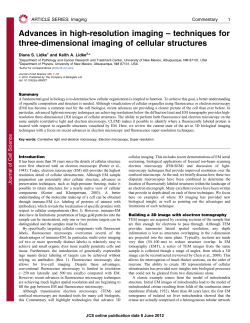 Advances in high-resolution imaging
