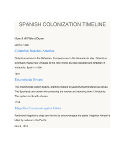 spanish colonization timeline