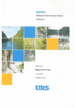 Waikato River Erosion Study