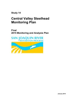 Central Valley Steelhead Monitoring Plan