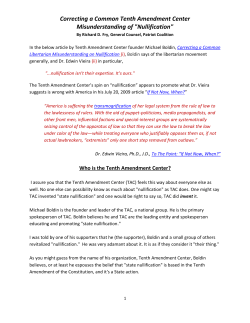 Correcting a Common Tenth Amendment Center