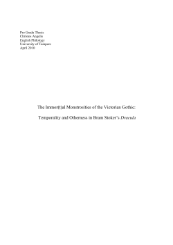 The Immor(t)al Monstrosities of the Victorian Gothic