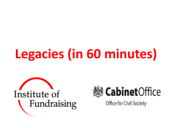 Legacies - Institute of Fundraising