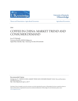 coffee in china: market trend and consumer demand
