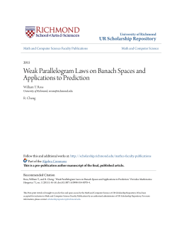Weak Parallelogram Laws on Banach Spaces