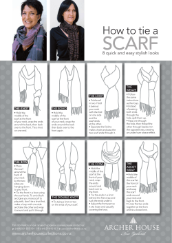How to tie a SCARF - Archer House Accessories