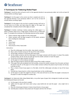 5 Techniques for Flattening Rolled Paper