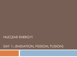 fission and fusion - Wando High School