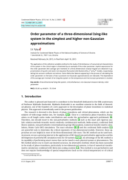 Order parameter of a three-dimensional Ising