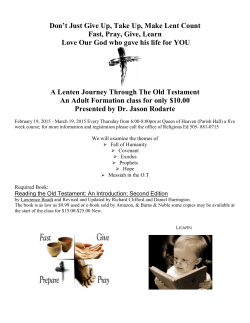 Don`t Just Give Up, Take Up, Make Lent Count Fast, Pray, Give