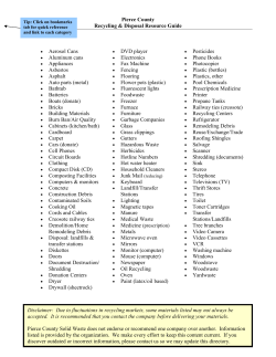 Pierce County Recycling Directory