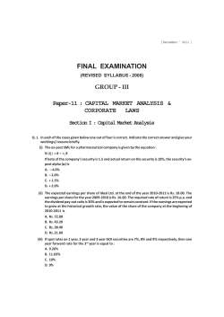 Paper 11 - Institute of Cost Accountants of India