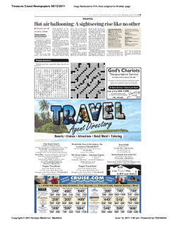 Hot-air ballooning: A sightseeing rise like no other