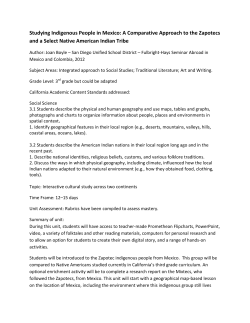 Studying Indigenous People in Mexico: A Comparative Approach to