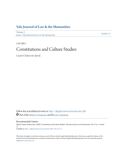 Constitutions and Culture Studies