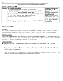 Steps to Complete the DBQ Checklist In