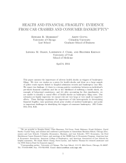 evidence from car crashes and consumer bankruptcy