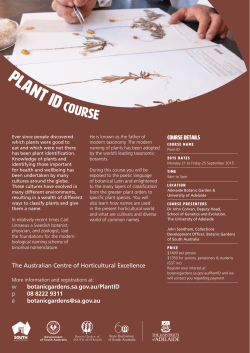 Plant ID Course - The University of Adelaide Blogs
