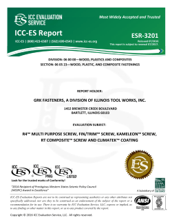 ESR-3201 - ICC-ES
