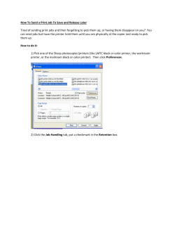 How To Send a Print Job To Save and Release It Later