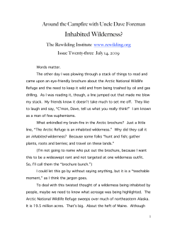 Inhabited Wilderness? - The Rewilding Institute