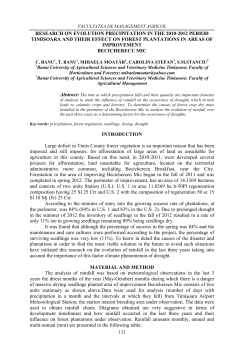 the correlation - Lucrări Științifice Management Agricol