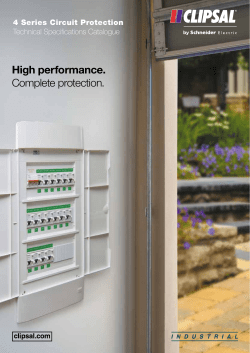 4 Series Circuit Protection Technical Specifications Catalogue, 23276