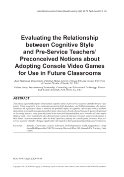 Evaluating the relationship between cognitive style and