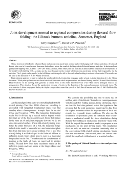 127. Engelder, T., and Peacock, D., 2001, Joint development normal
