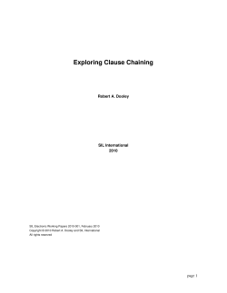 Exploring Clause Chaining