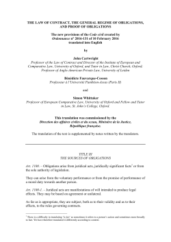 bTHE LAW OF CONTRACT translation by J