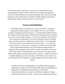 Course Unit Definition - Records and Registration