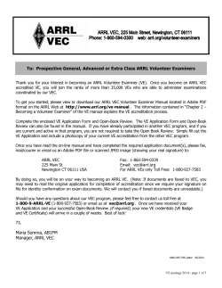 ARRL/VEC Open