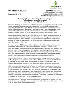 740.363.1835, ext. 102 Email - HelpLine of Delaware and Morrow