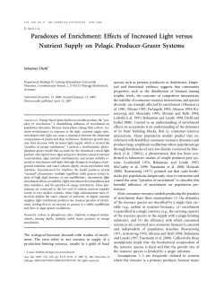 Paradoxes of enrichment: effects of increased light versus nutrient