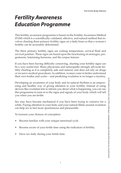 Fertility Awareness Education Programme