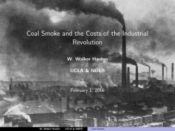 Coal Smoke and the Costs of the Industrial Revolution