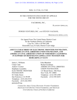 Facebook v. Power EFF ACLU Amicus (Aug. 19, 2016)
