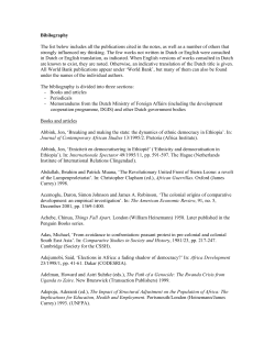 Bibilography The list below includes all the publications cited
