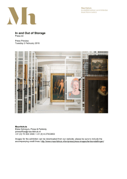 Press kit - Mauritshuis