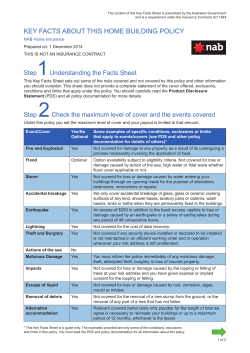 KEY FACTS ABOUT THIS HOME BUILDING POLICY