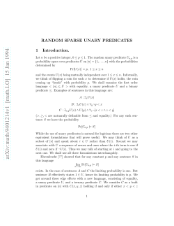 arXiv:math/9401214v1 [math.LO] 15 Jan 1994