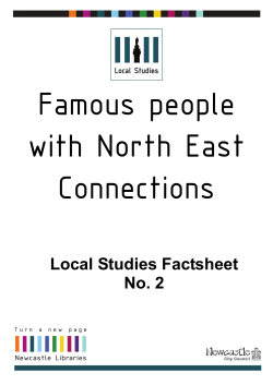 Famous People with North East Connections