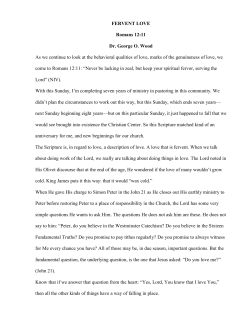 38 FERVENT LOVE - Dr. George O. Wood