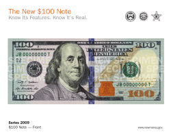 The New $100 Note