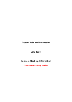 Cross border catering services - Irish Point of Single Contact